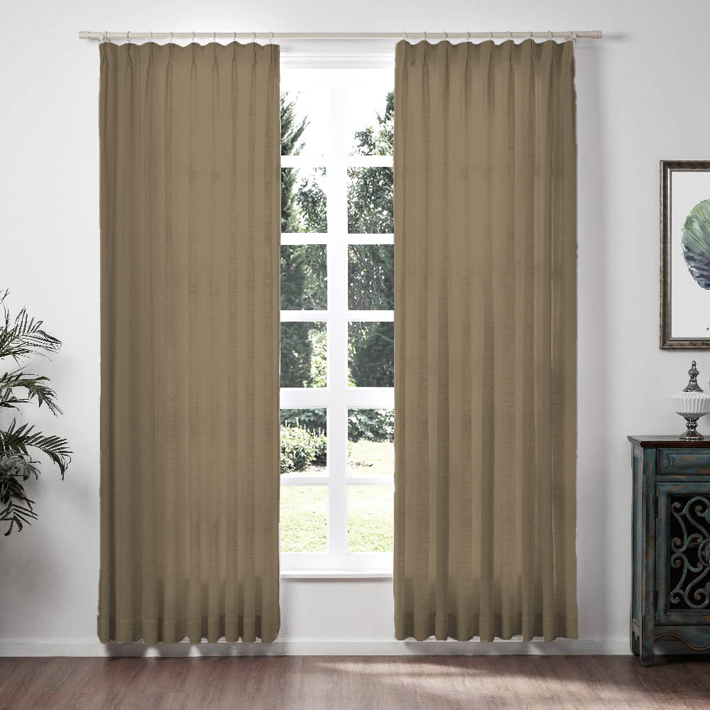 Linen Drape Pleated Loomy