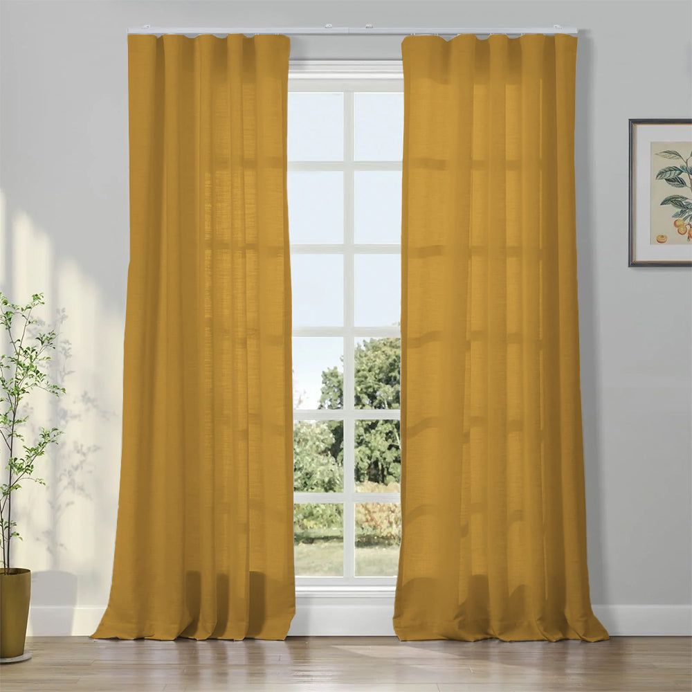 Linen Ripple Fold Drapery Loomy