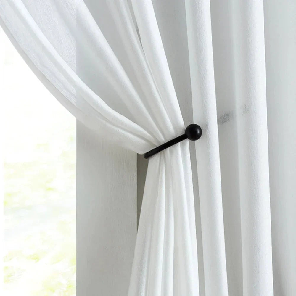 Herringbone Texture Semi Sheer Curtains Grommet Mina