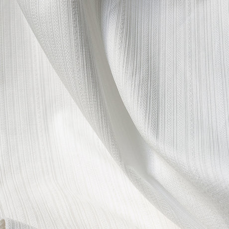 Linen Blackout Ripple Fold Curtain with Track Kit Sunny