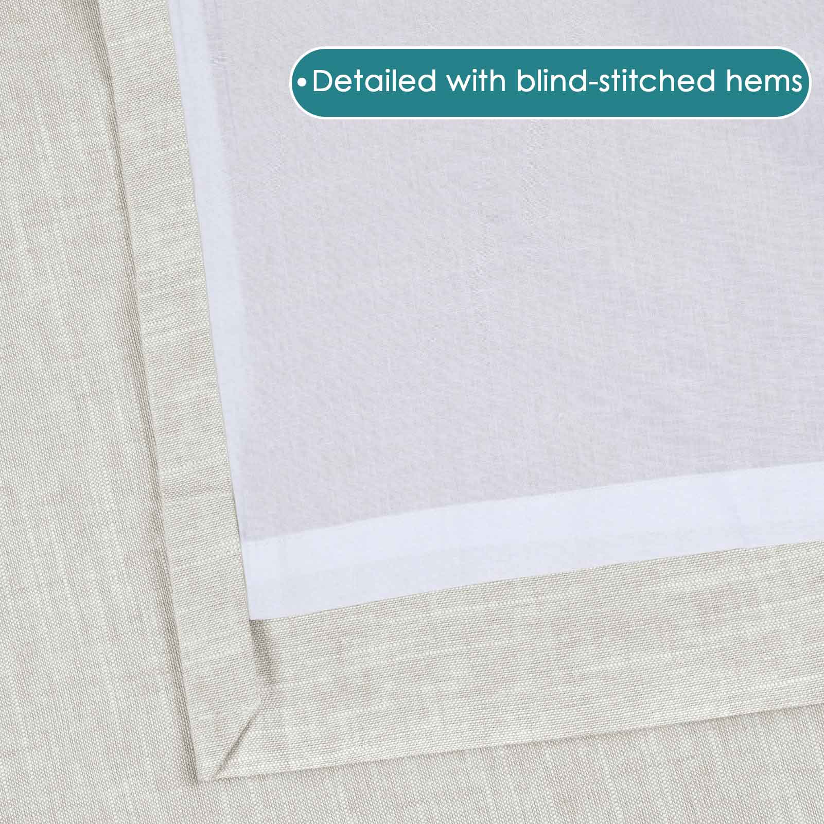 Minimalist Linen Cotton Curtain Soft Top Aira