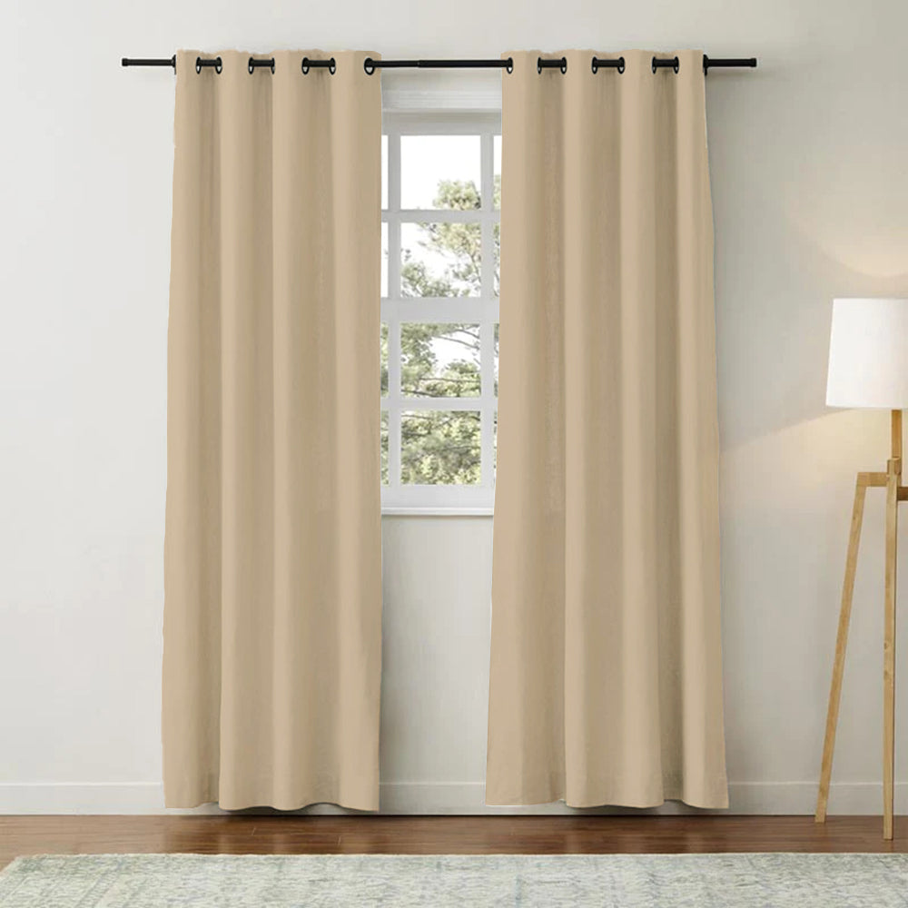 Classic Linen Cotton Curtain Grommet Aira