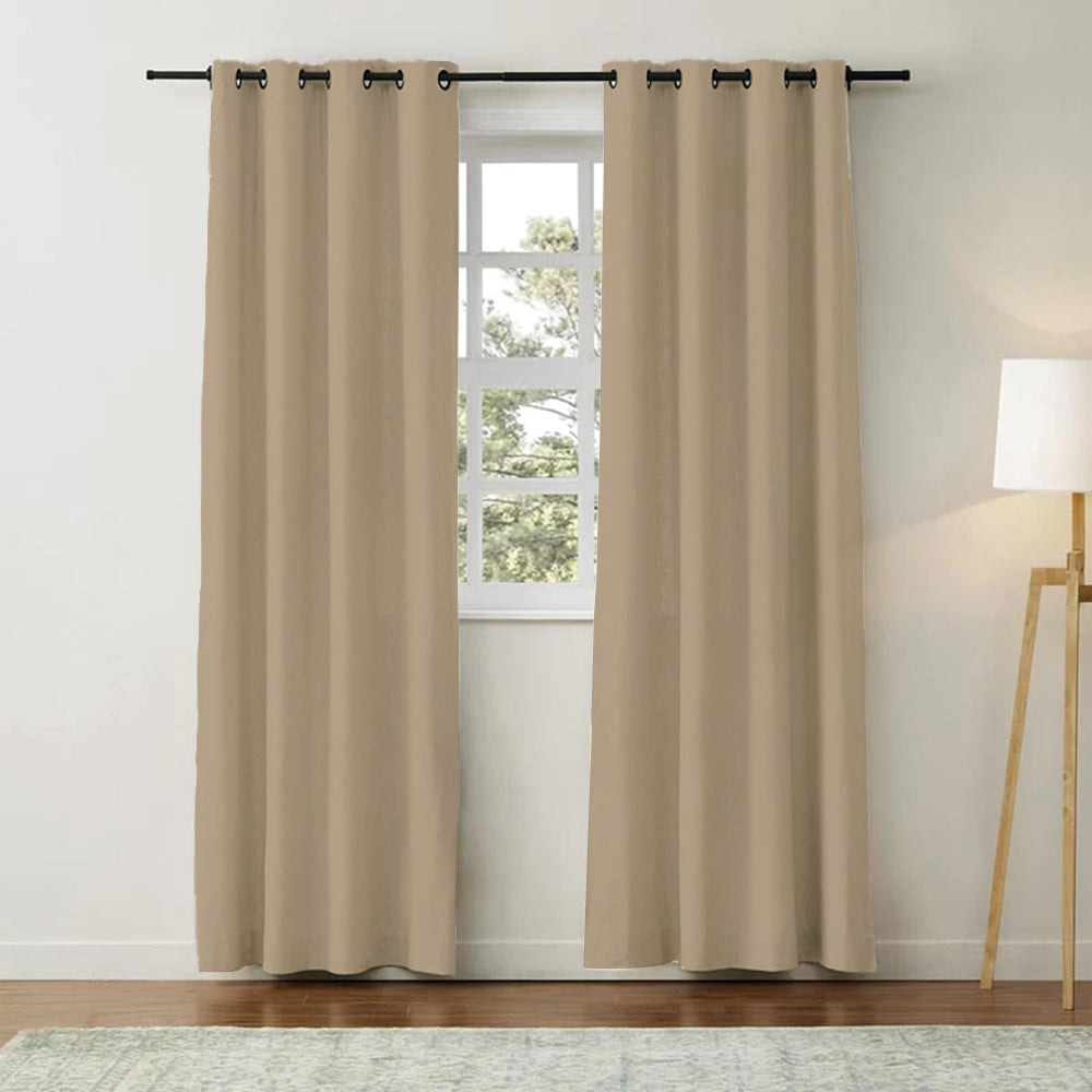 Classic Linen Cotton Curtain Grommet Aira