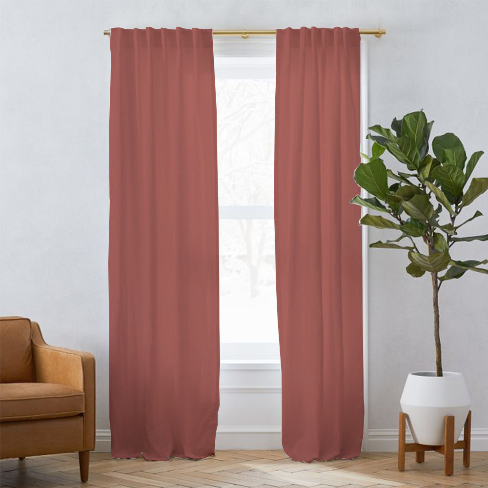 Linen Blackout Curtain Soft Top Sunny