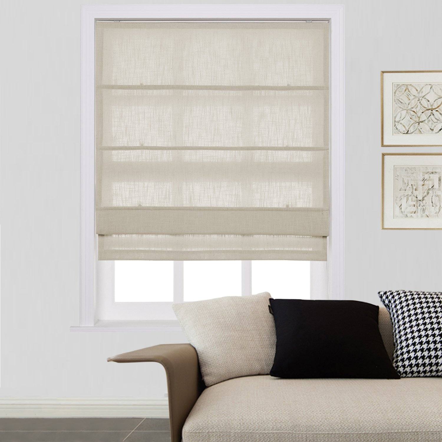 Loomy Linen Blackout Cordlift Roman Shades