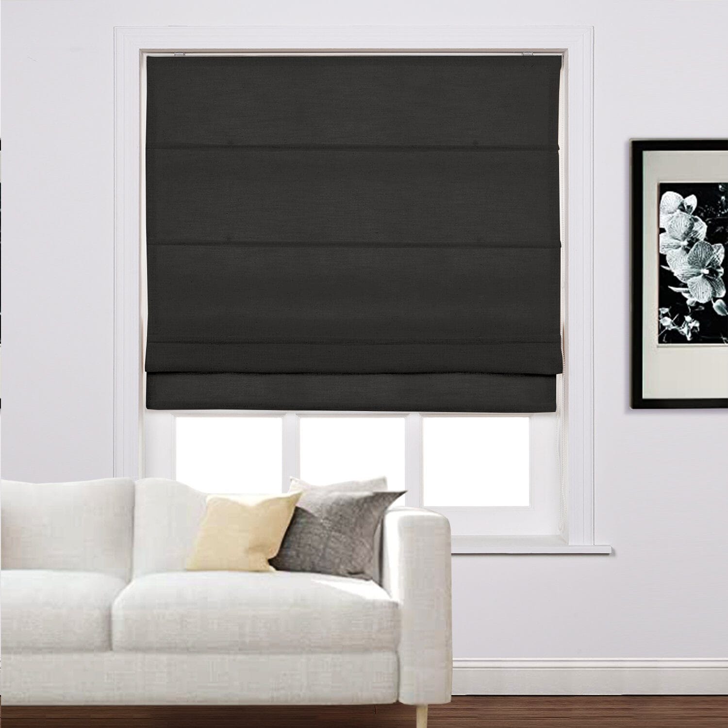 Loomy Linen Blackout Cordlift Roman Shades