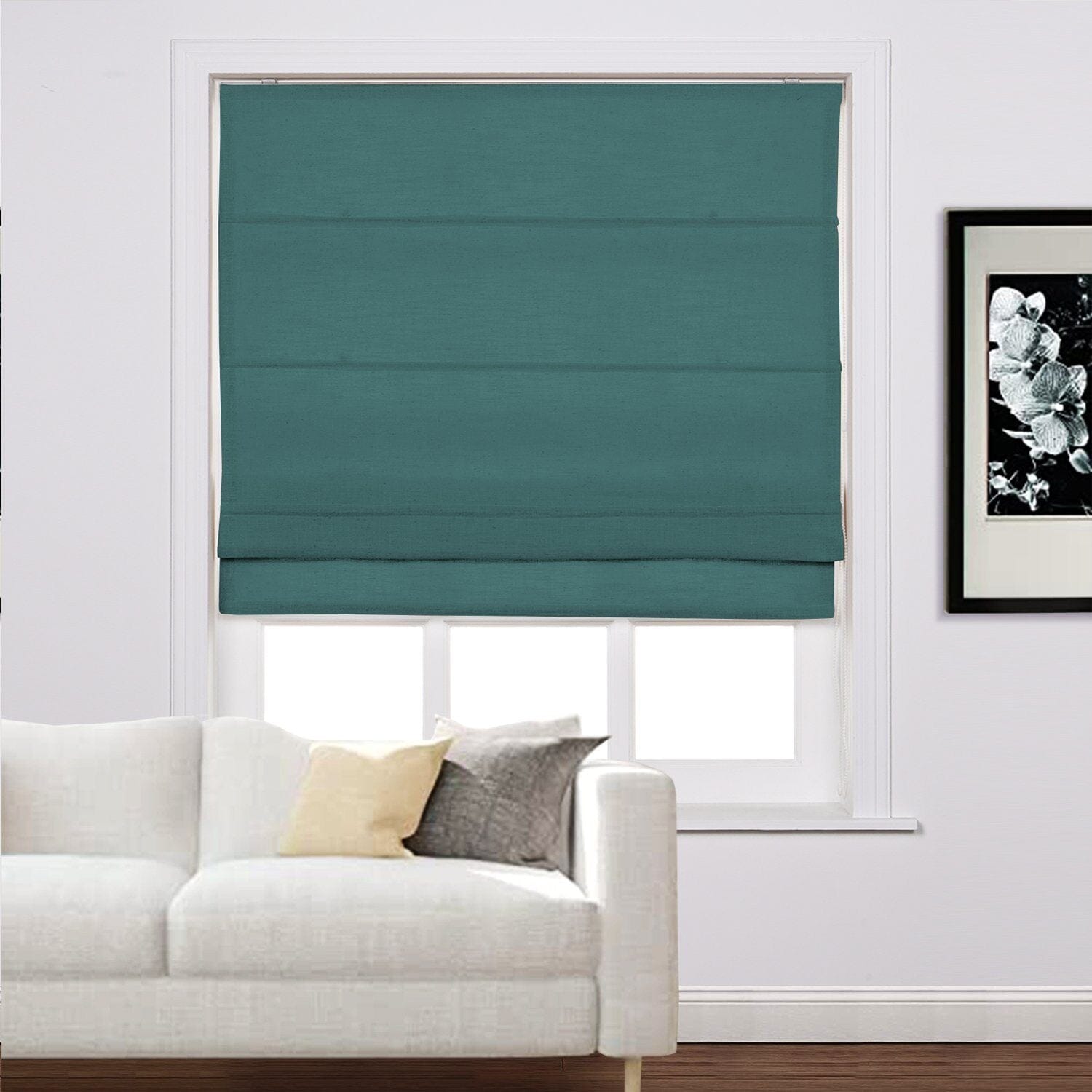 Loomy Linen Blackout Cordlift Roman Shades