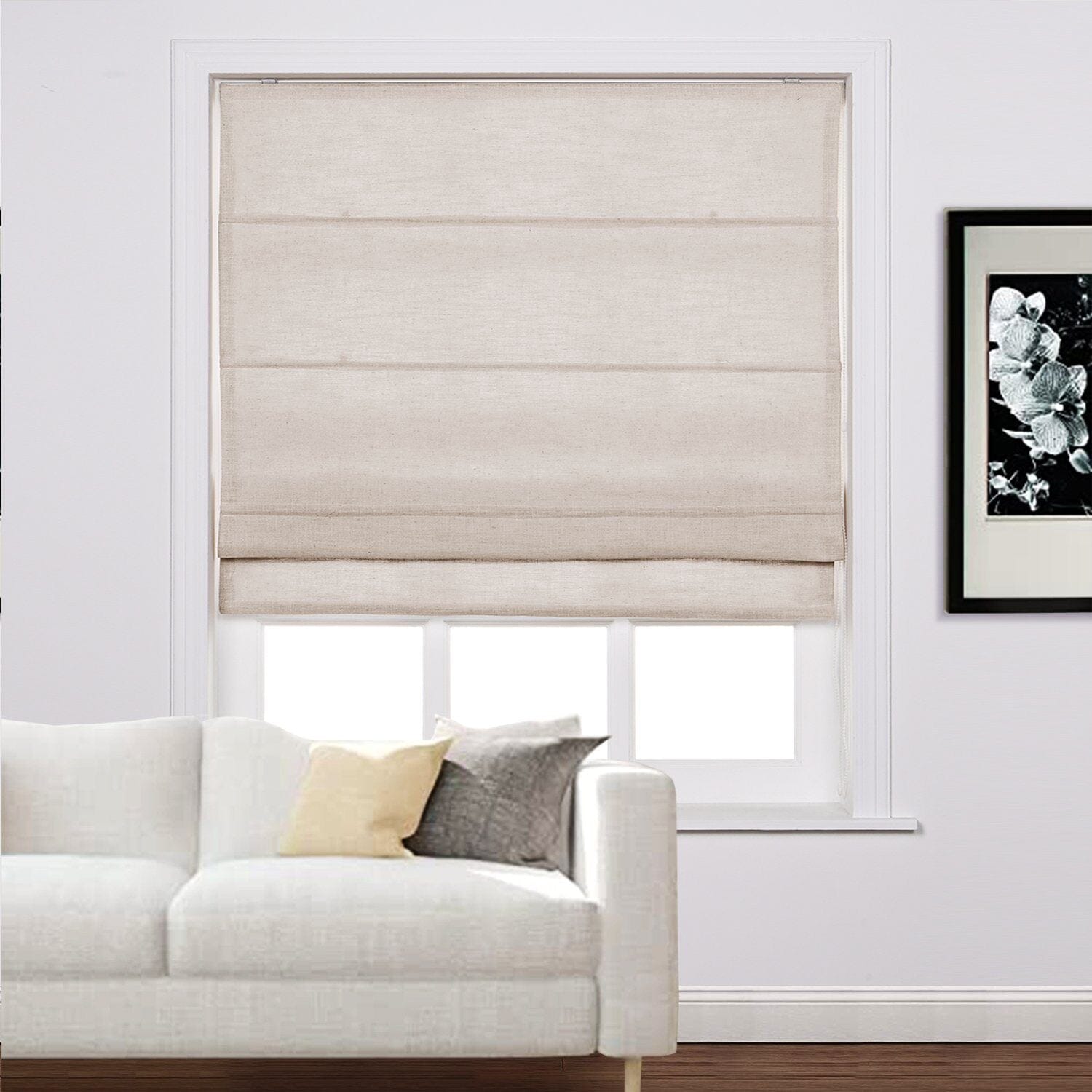 Loomy Linen Blackout Cordlift Roman Shades