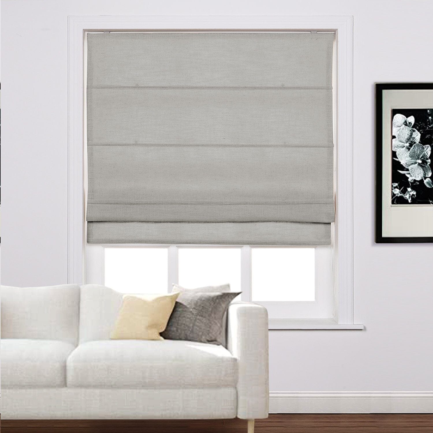 Loomy Linen Blackout Cordlift Roman Shades