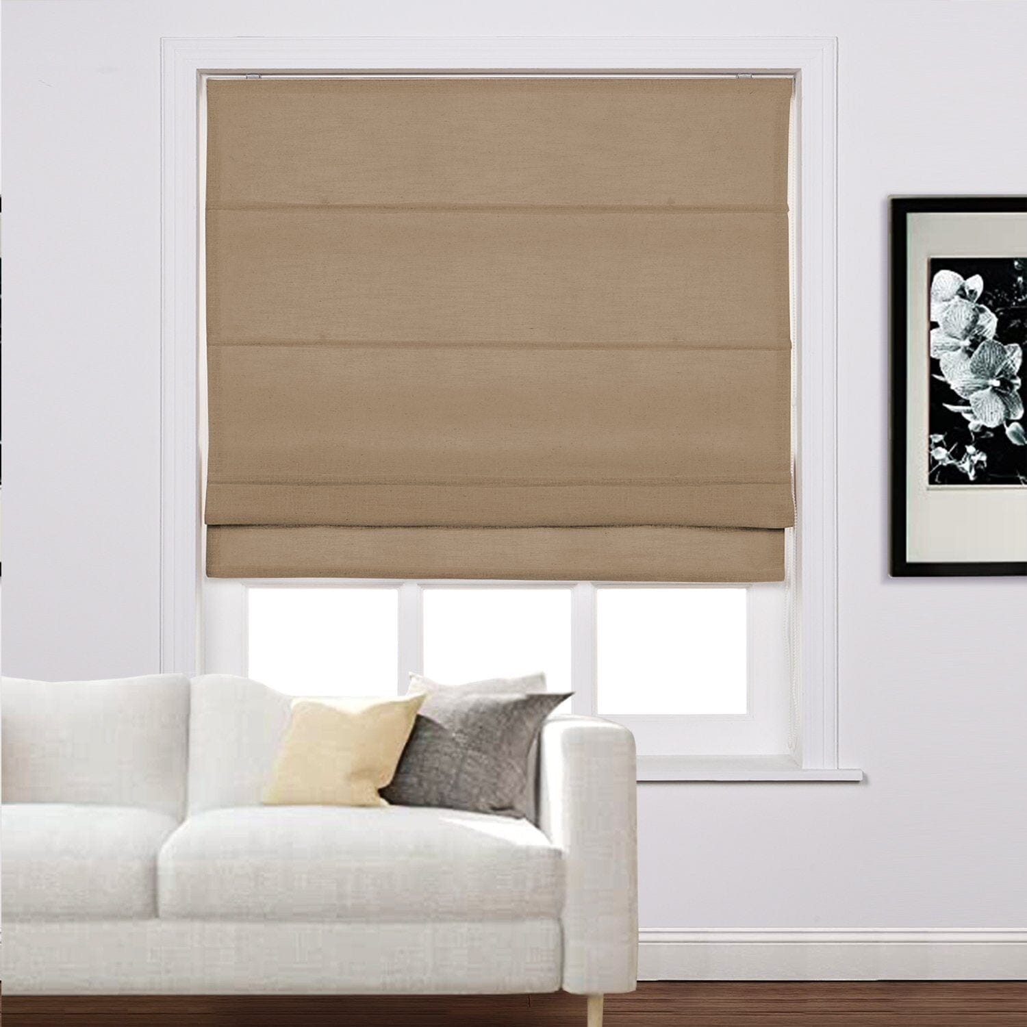 Loomy Linen Blackout Cordlift Roman Shades