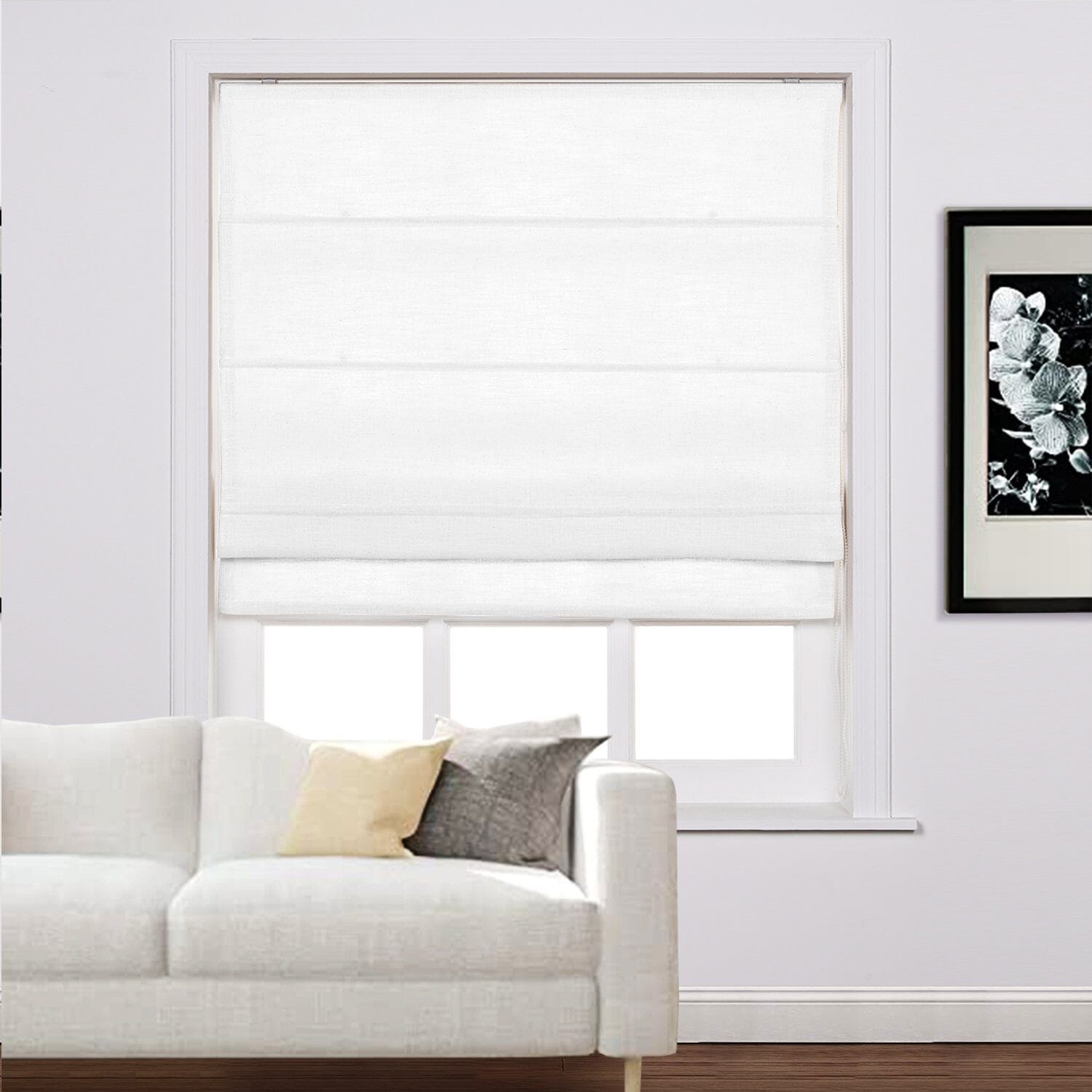 Loomy Linen Blackout Cordlift Roman Shades