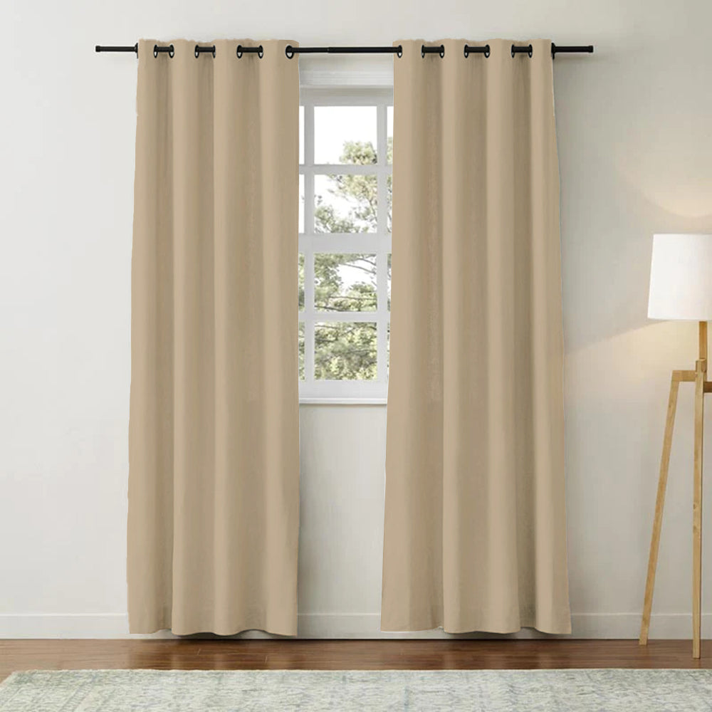 Classic Linen Cotton Curtain Grommet Aira