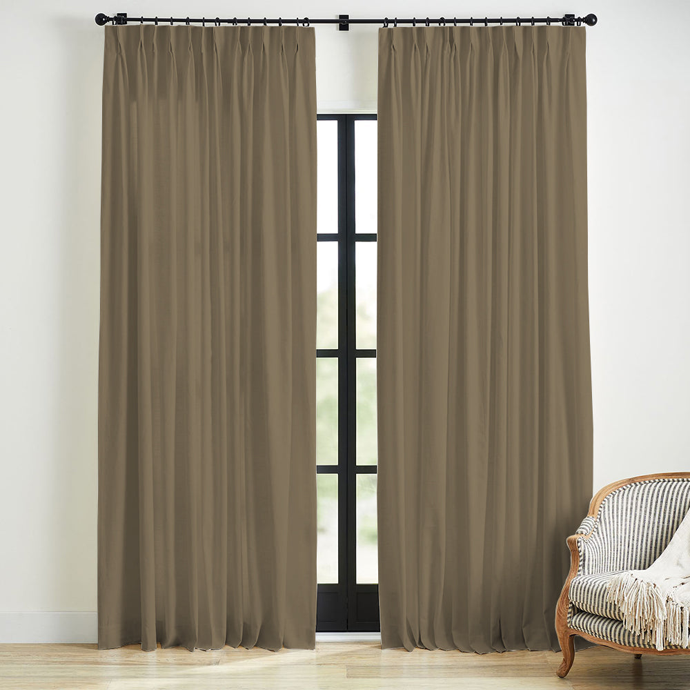 Linen Blackout Curtain Pleated Skyler