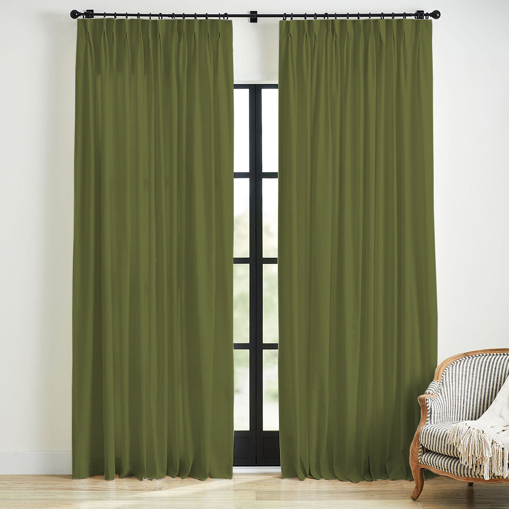 Linen Blackout Curtain Pleated Skyler