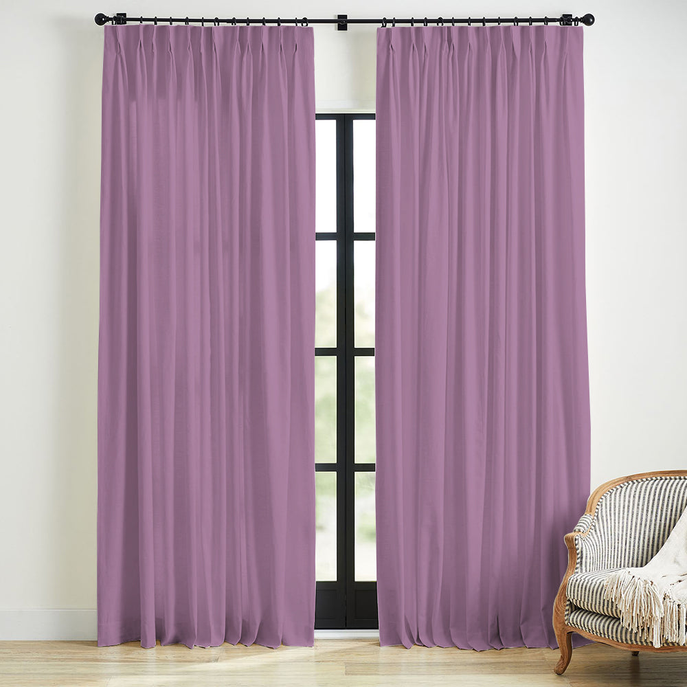 Linen Blackout Curtain Pleated Skyler