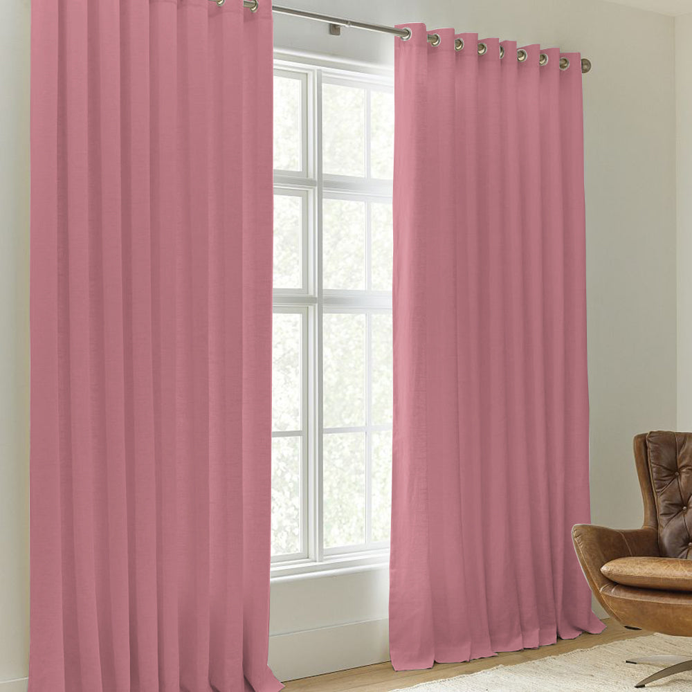 Linen Blackout Curtain Grommet Sunny