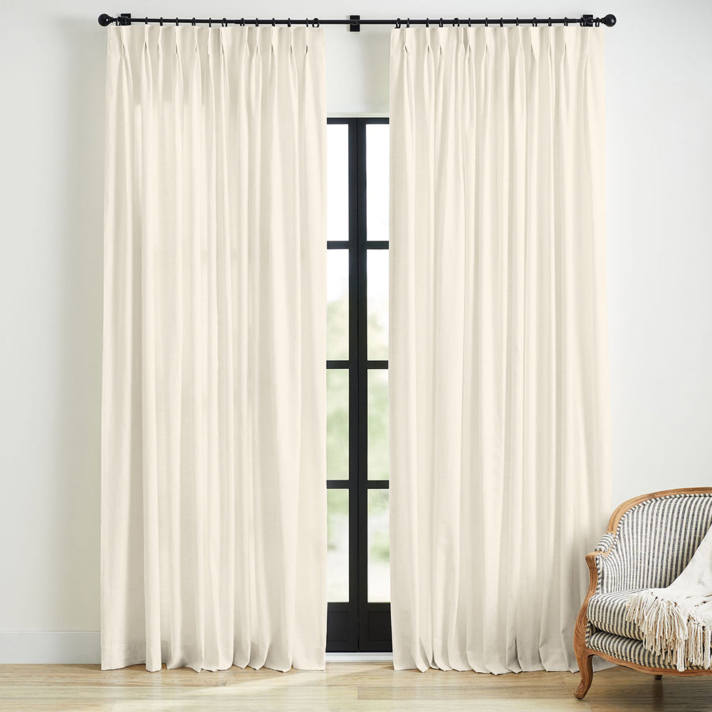 Linen Blackout Curtain Pleated Skyler