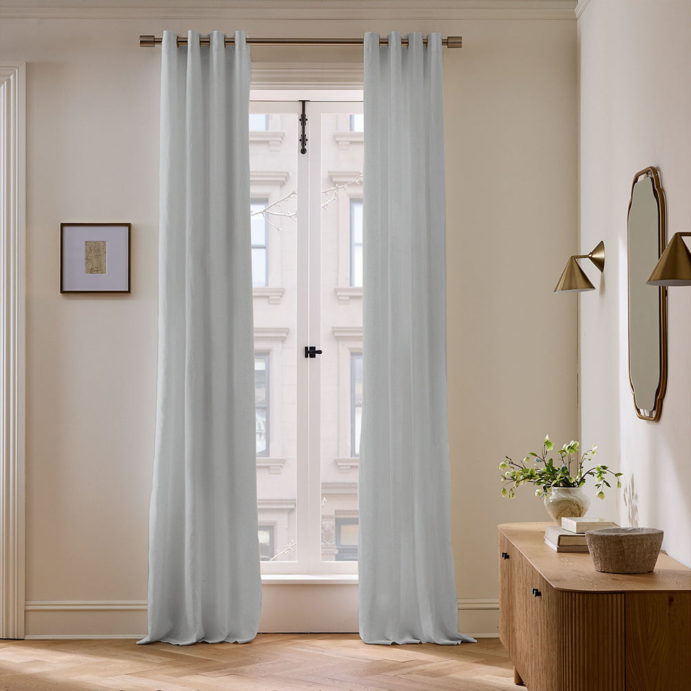 Linen Blackout Curtain Grommet Skyler