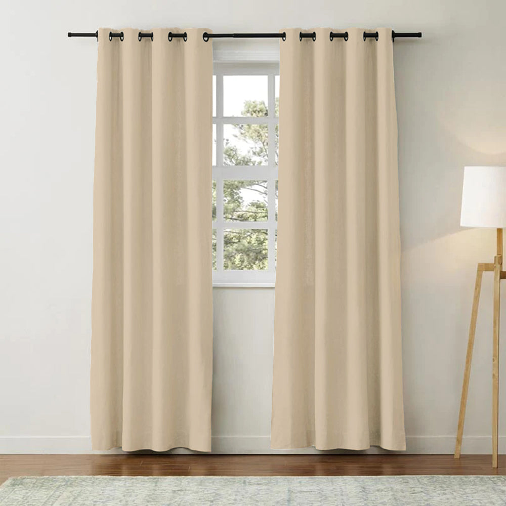 Classic Linen Cotton Curtain Grommet Aira