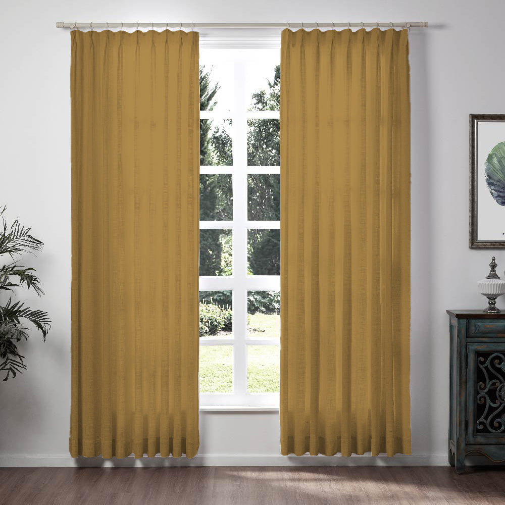 Linen Drape Pleated Loomy